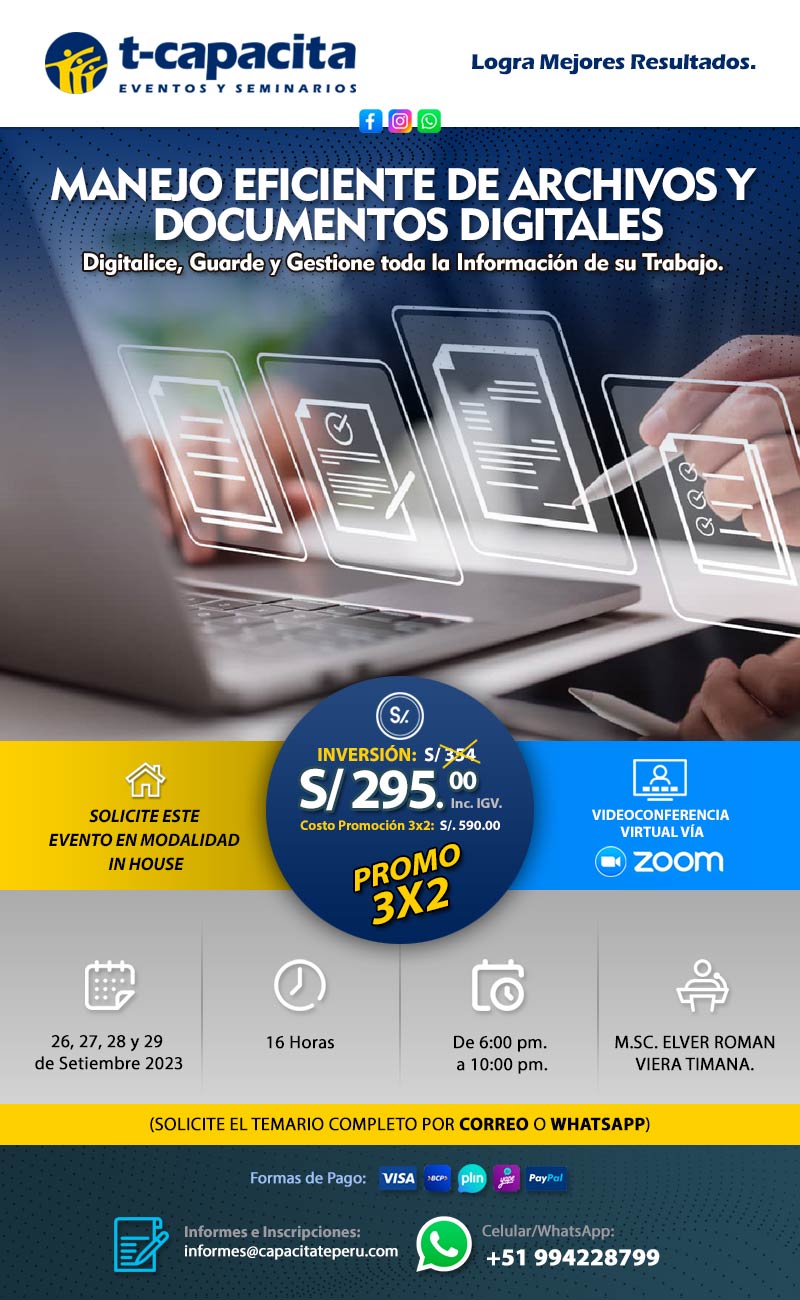 SEMINARIO – TALLER "GUÍAS DE REMISIÓN ELECTRÓNICA PARA EL CORRECTO TRANSPORTE DE BIENES"